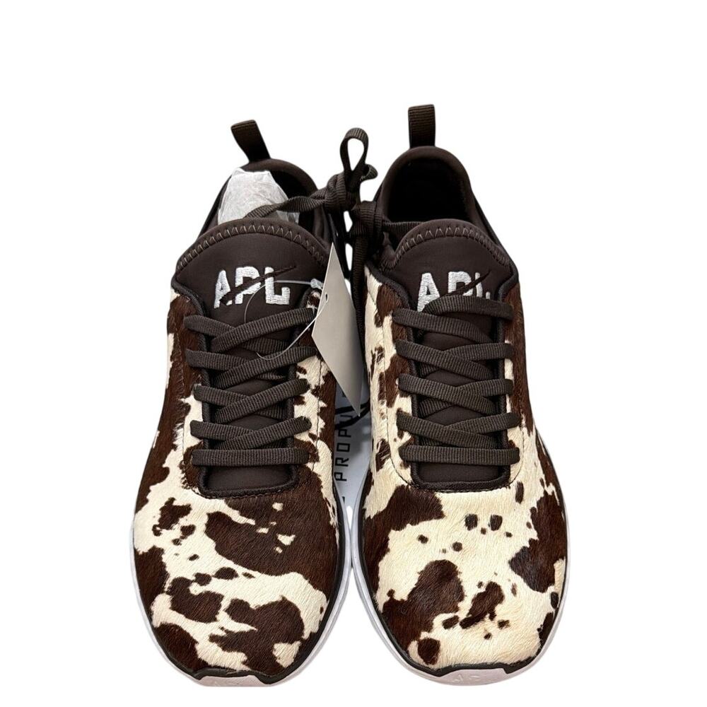 Athletic Propulsion Labs (APL) Women Iconic Phantom Sneakers Brown Cow Size 7.5